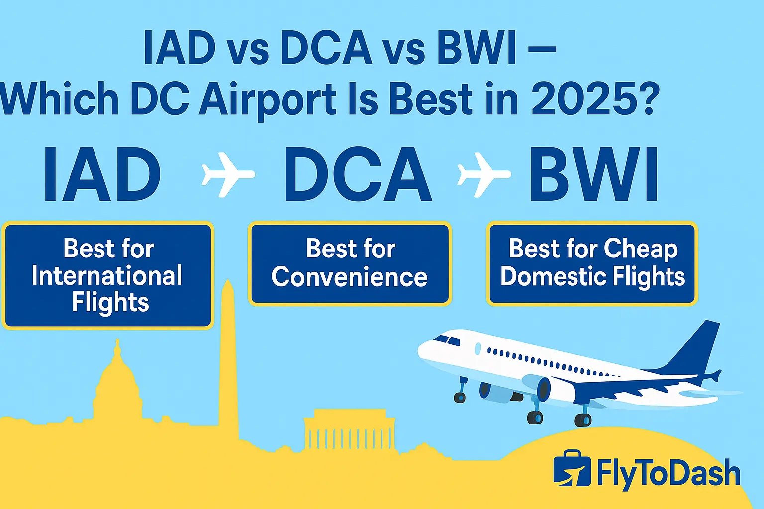 IAD vs DCA vs BWI Comparison 2025